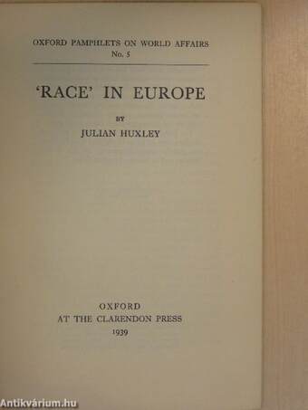 'Race' in Europe