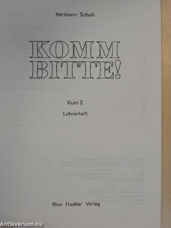 Komm Bitte! 3 - Lehrerheft