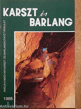 Karszt és Barlang 1988. I.