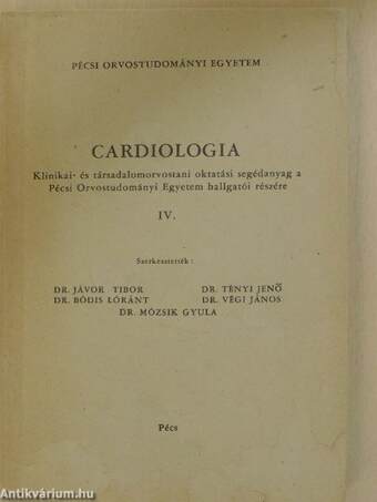 Cardiologia IV.