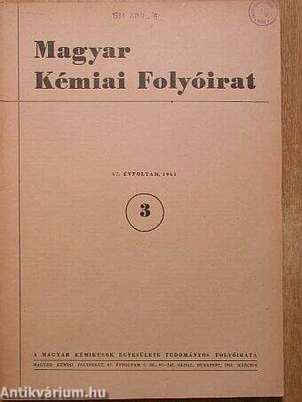 Magyar Kémiai Folyóirat 1961. március