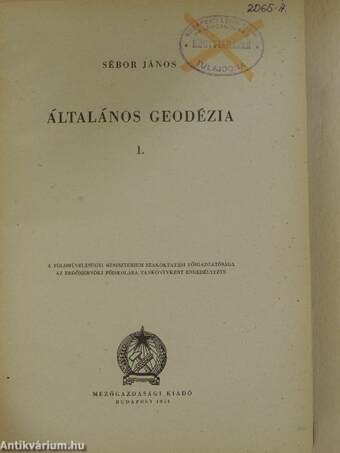 Általános geodézia 1-2.