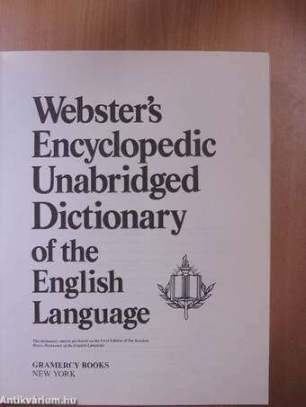 Webster's Encyclopedic Unabridged Dictionary