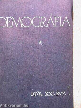 Demográfia 1978/1-4.