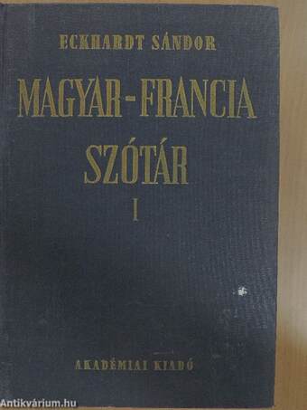 Magyar-francia szótár I. (töredék)