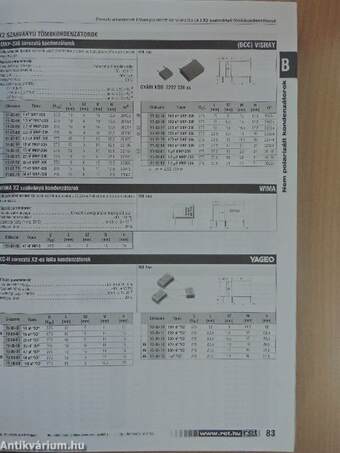 Elektronikai alkatrészek - Katalógus 2005