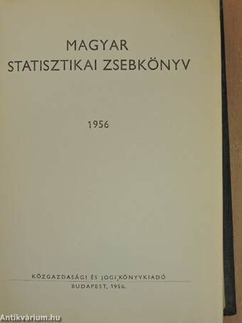 Magyar statisztikai zsebkönyv 1956.