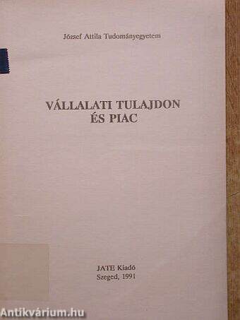 Vállalati tulajdon és piac