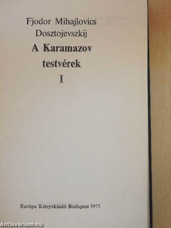 A Karamazov testvérek 1-2.