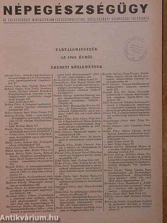 Népegészségügy 1969/1-6.
