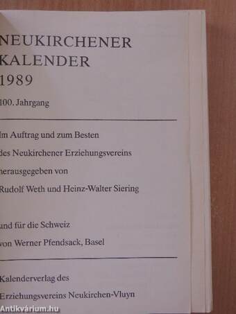 Neukirchener Kalender 1989