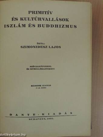 Primitív és kultúrvallások, iszlám és buddhizmus