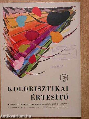 Kolorisztikai Értesítő 1963. április-június