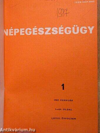 Népegészségügy 1987/1-6.