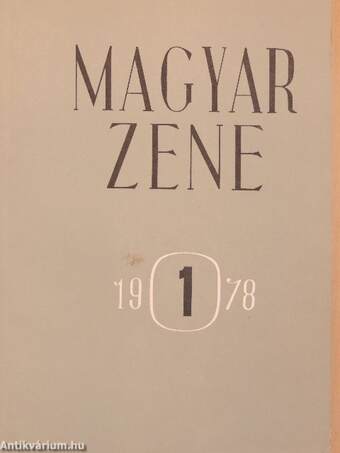 Magyar Zene 1978/1.