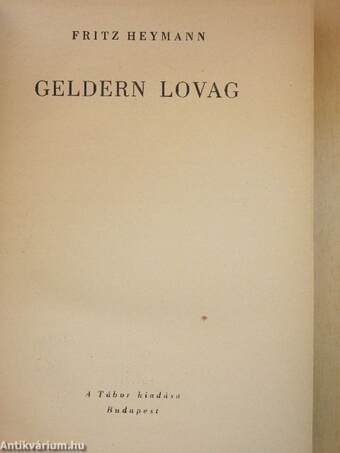 Geldern lovag