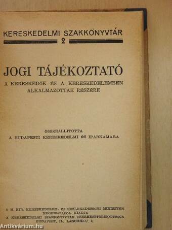 Jogi tájékoztató a kereskedők és a kereskedelemben alkalmazottak részére