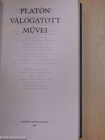 Platón válogatott művei