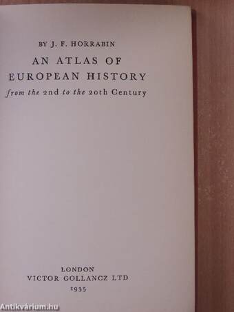 An Atlas of European History from the 2nd to the 20th Century