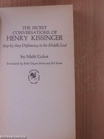 The Secret Conversations of Henry Kissinger