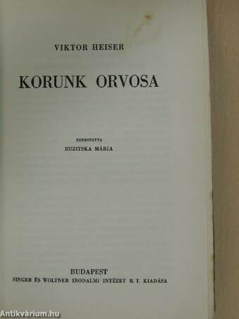 Korunk orvosa