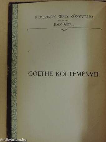 Goethe költeményei