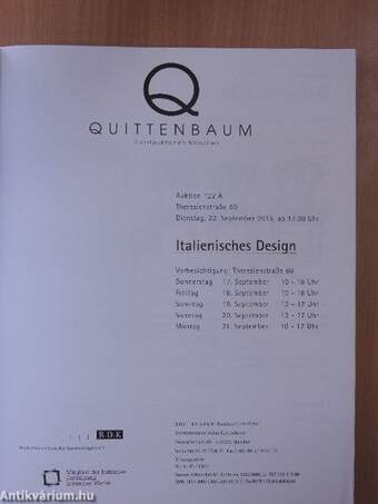 Quittenbaum Auktion 122 A