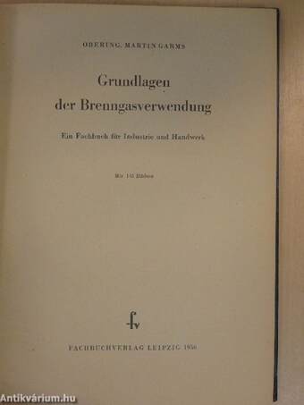 Grundlagen der Brenngasverwendung