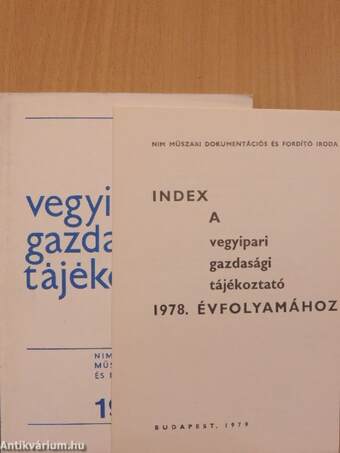 Vegyipari Gazdasági Tájékoztató 1979/1.