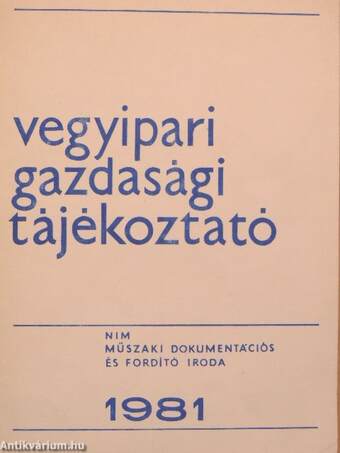 Vegyipari Gazdasági Tájékoztató 1981/3.