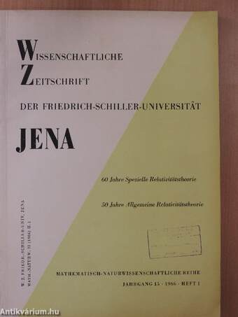 Wissenschaftliche Zeitschrift 1966/1-3.