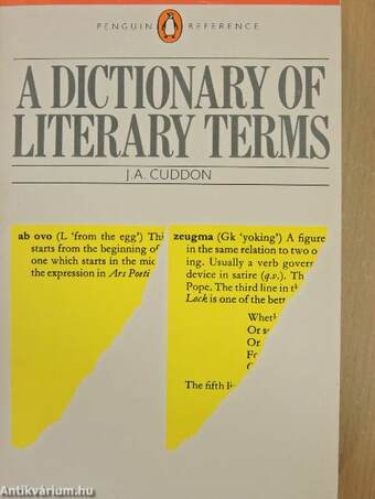A dictionary of literary terms