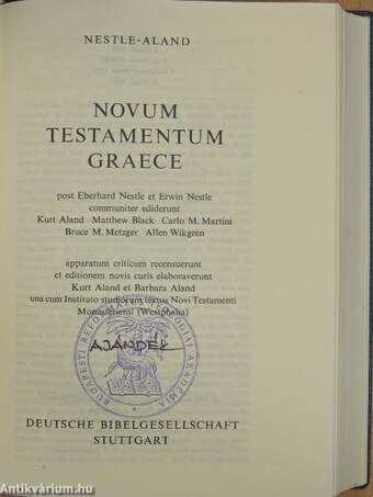 Novum Testamentum Graece