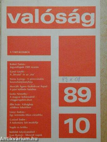 Valóság 1989. október