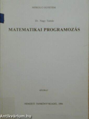Matematikai programozás