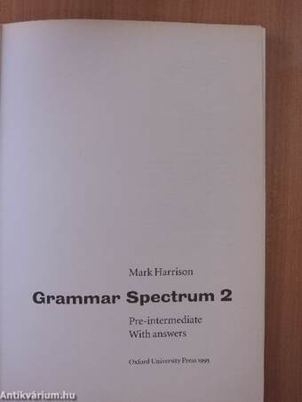 Grammar Spectrum 2. - Pre-intermediate with answers