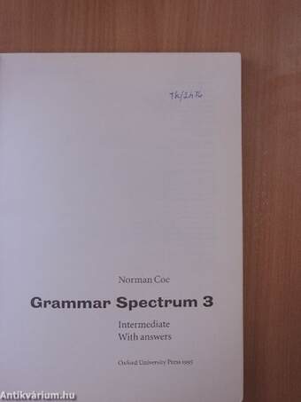 Grammar Spectrum 3. - Intermediate with answers