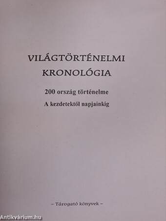 Világtörténelmi kronológia