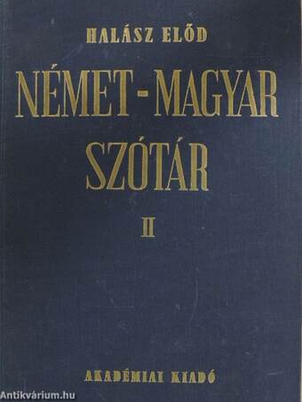 Német-magyar szótár II. (töredék)