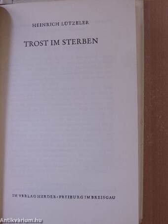 Trost im Sterben