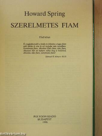 Szerelmetes fiam I-II.