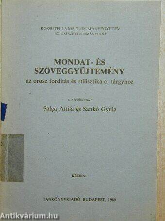 Mondat- és szöveggyűjtemény