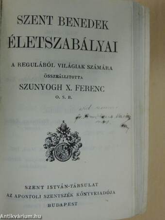 Szent Benedek életszabályai