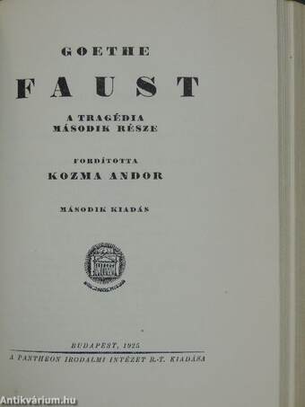 Faust I-II.