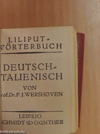 Liliput-Wörterbuch Deutsch-Italienisch (minikönyv)