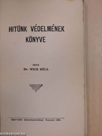 Hitünk védelmének könyve