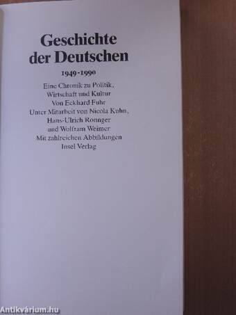 Geschichte der Deutschen 1949-1990