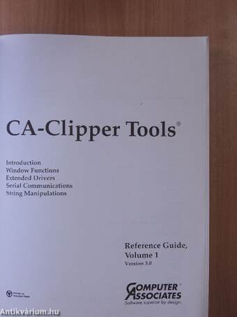 CA-Clipper Tools