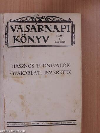 Vasárnapi Könyv 1928. (nem teljes évfolyam) I-II.