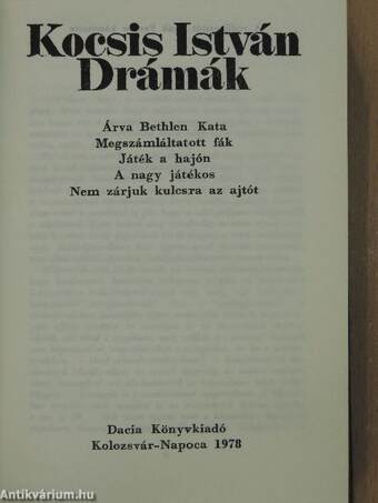 Drámák